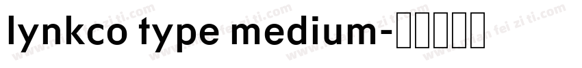 lynkco type medium字体转换